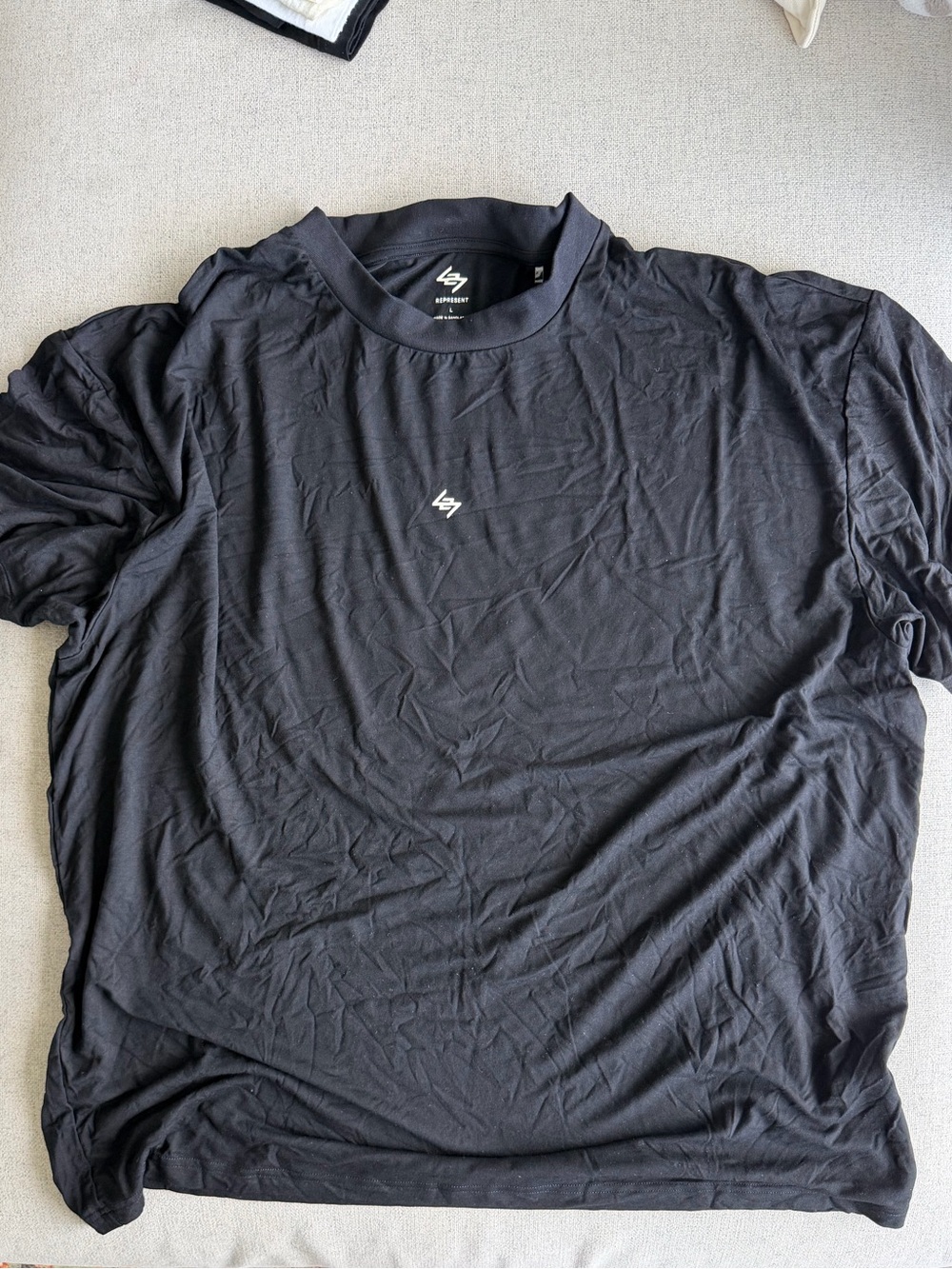 247 Represent Black Logo Crew Neck T-Shirt